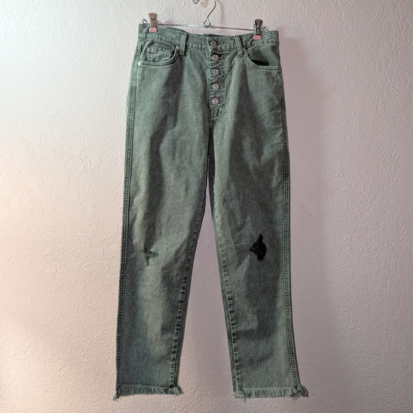 Green-tinted 7 For All Mankind Jeans 0122 - Picture 2 of 9
